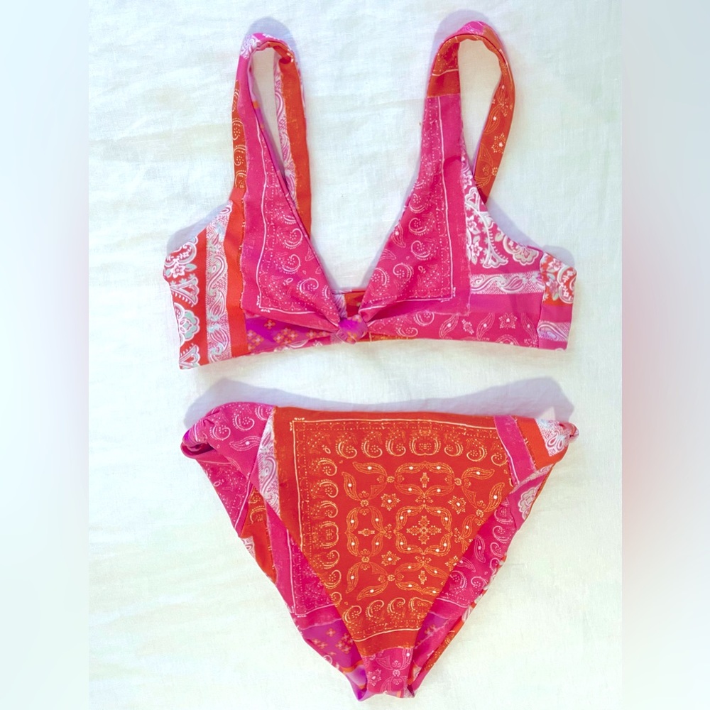 Skatie Swim Bikini - Salty Bottom and Penny Top in Montana - NWOT